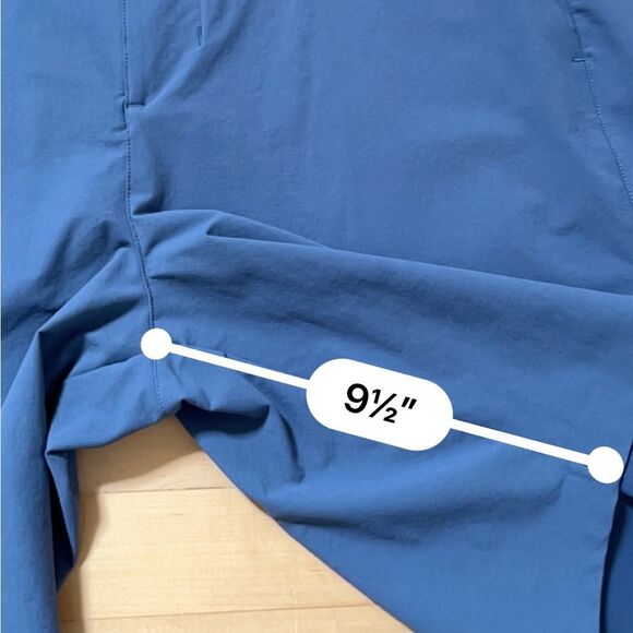 nobull Tour 9" Shorts in Blue Golf 38 - Picture 4 of 11